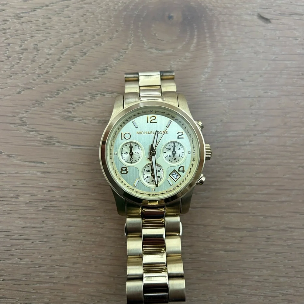 Michael Kors Gold-Tone Chronograph Watch